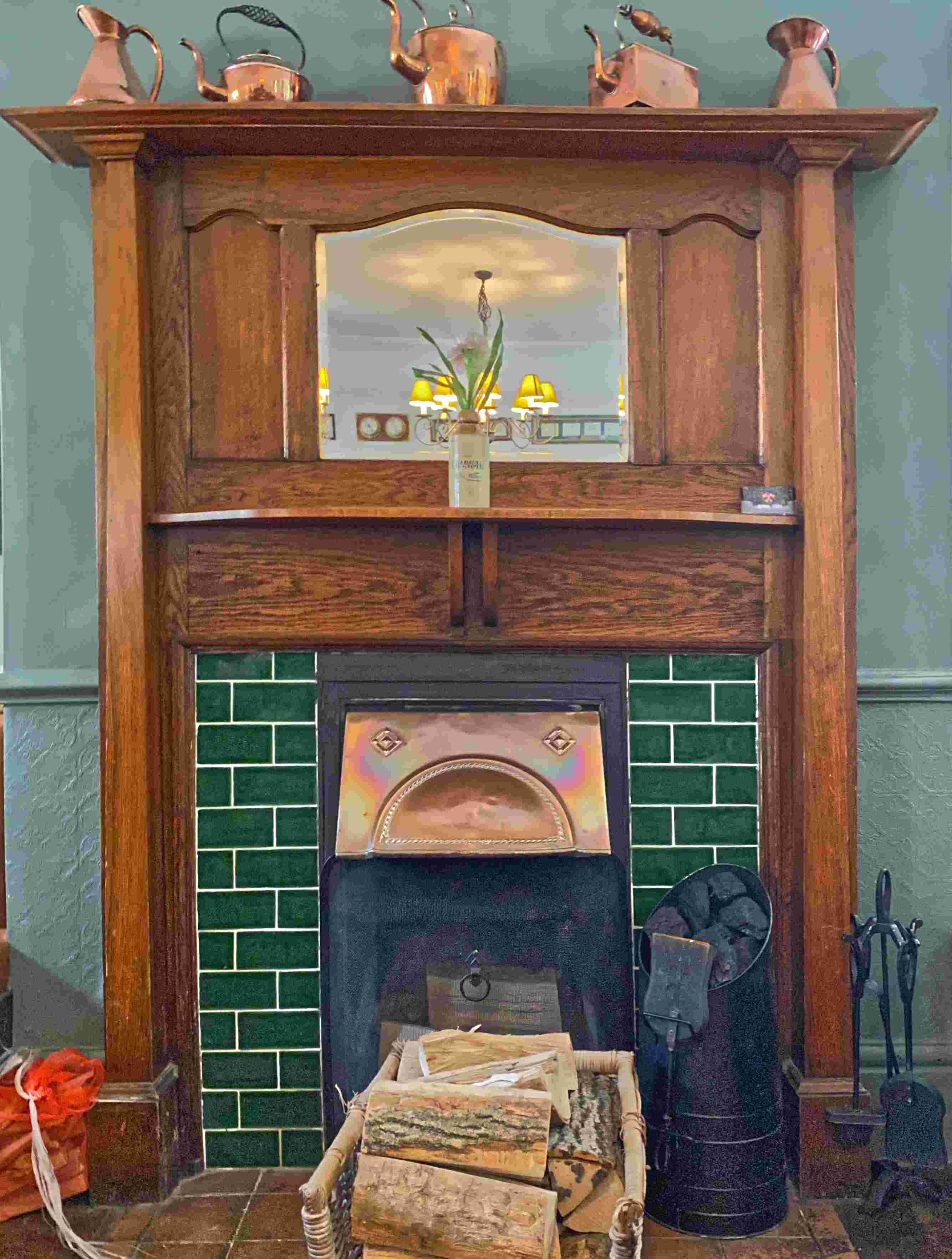 Fireplace in Former Tea-Room.  by Michael Slaughter LRPS. Published on 